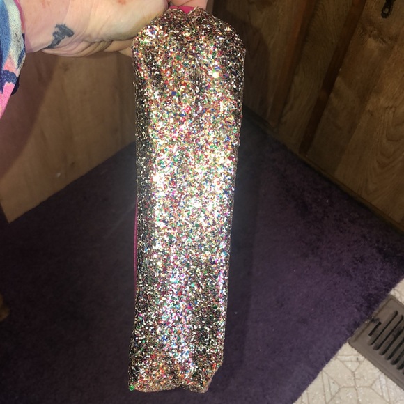 Trina Turk New Pink Glittery Trina Turk Sparkly Cosmetic Bag - Picture 11 of 14